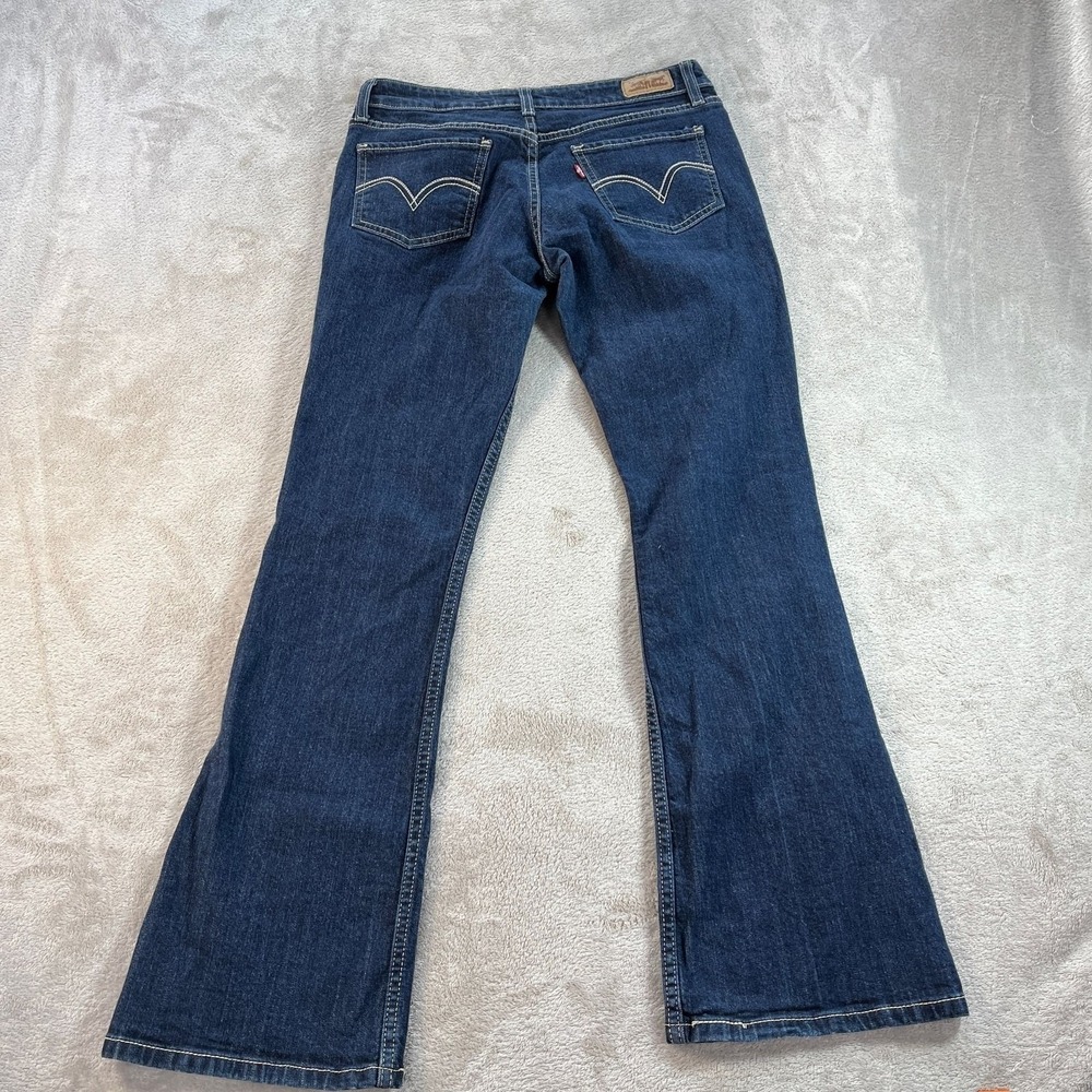 Levi's 518 Superlow Bootcut Jeans 9M W29 L32 Dark Wash  Indie Western Cowgirl - Picture 4 of 12